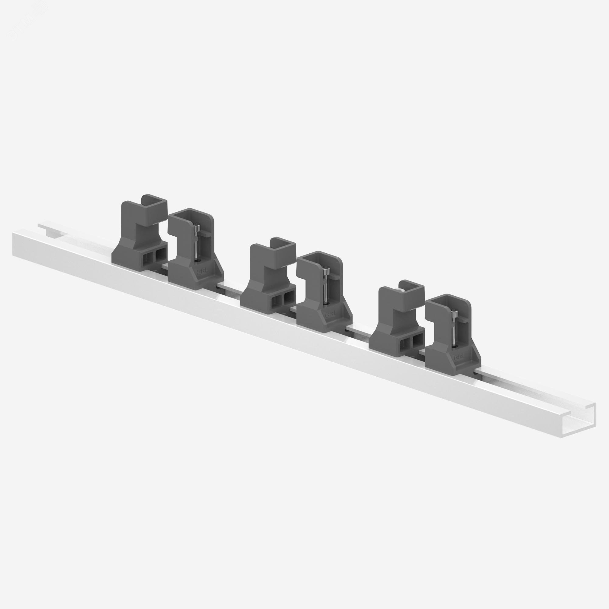 Изображение товара Фиксатор гибкой шины до 15 мм 24 шт - зажим шинный для монтажа