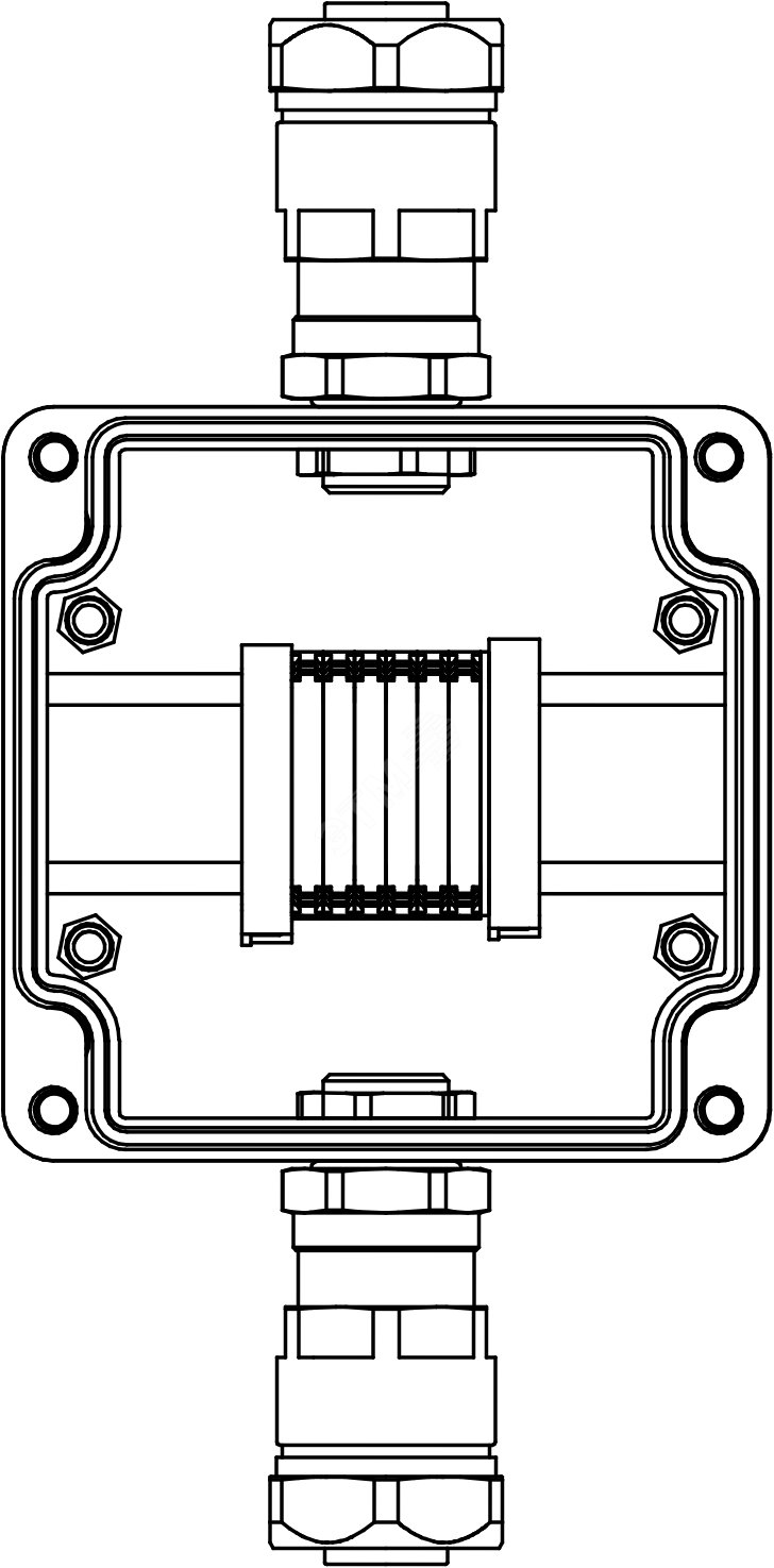 Изображение товара Взрывозащищенная алюминиевая клеммная коробка TBE-A-12 IP66 для опасных зон