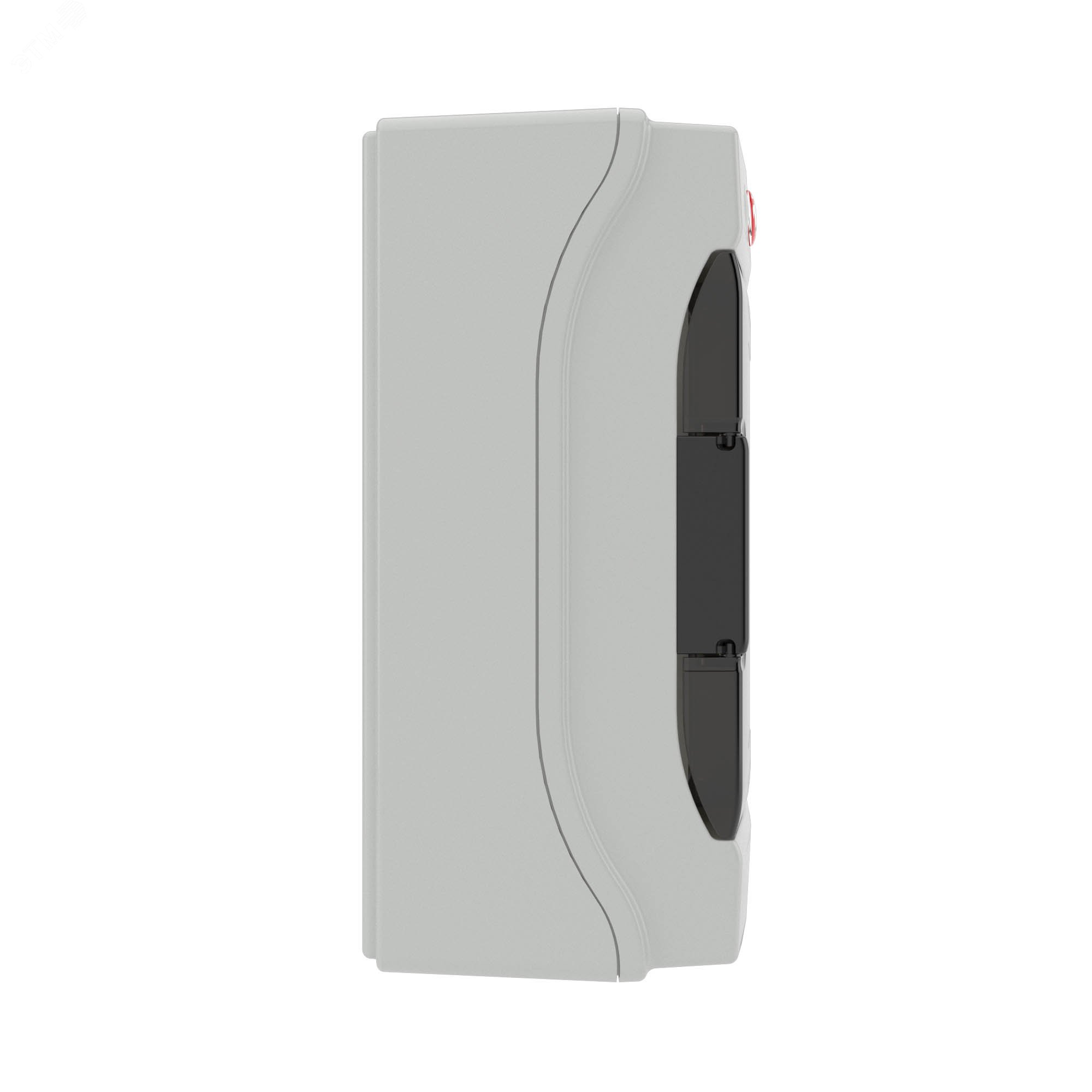 Щит распределительный навесной ЩРн-18 IP65 пластиковый серый прозрачная дверь 85618 DKC - превью 3