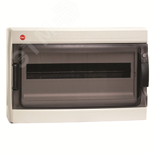 Щит распределительный навесной ЩРн-П-18  пластиковый с прозрачной дверью IP65 серый с клеммным блоком 85718 DKC - превью 2
