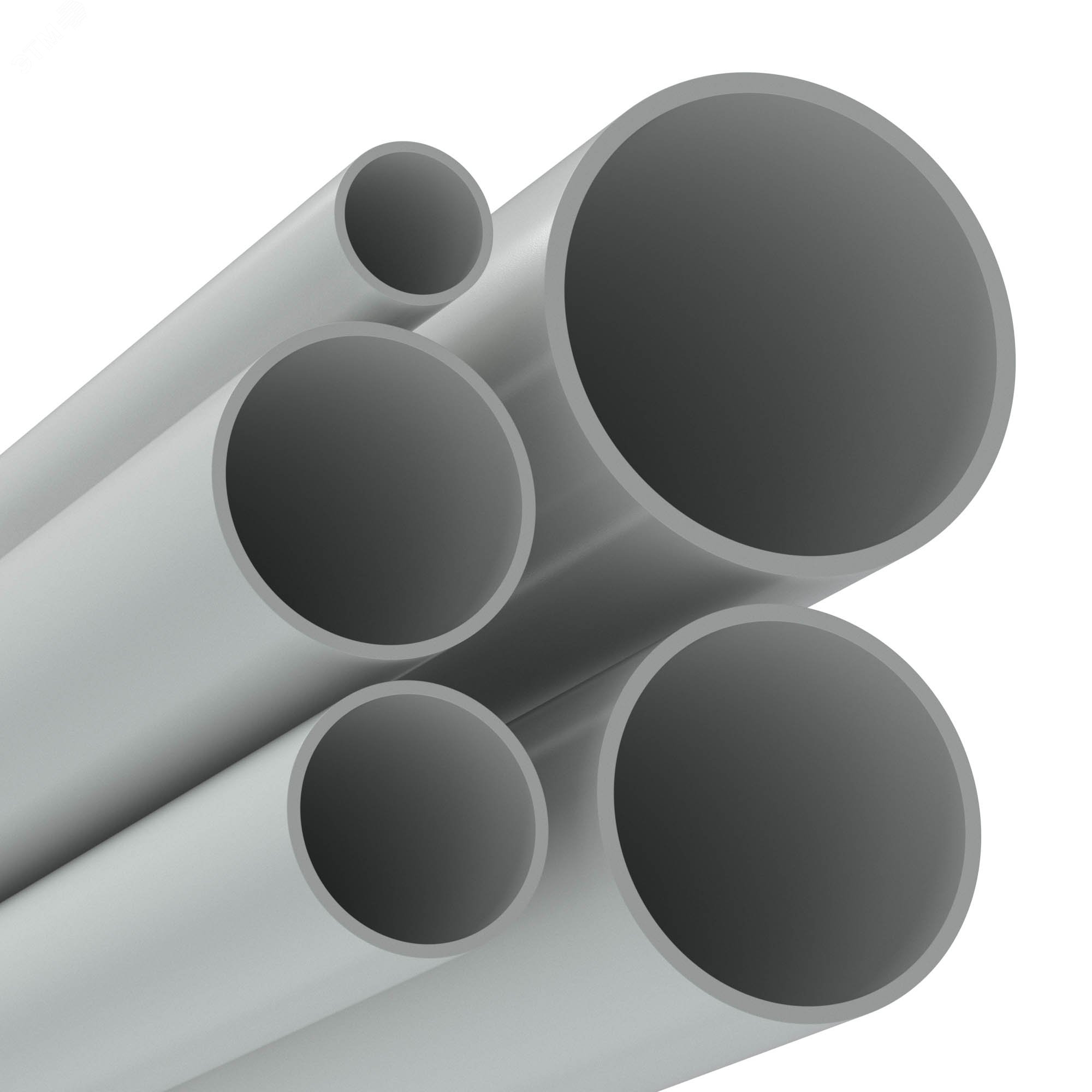 Труба ПВХ жесткая атмосферостойкая д.50мм легкая(1уп=4.5м) серый 645950UF DKC - превью 3
