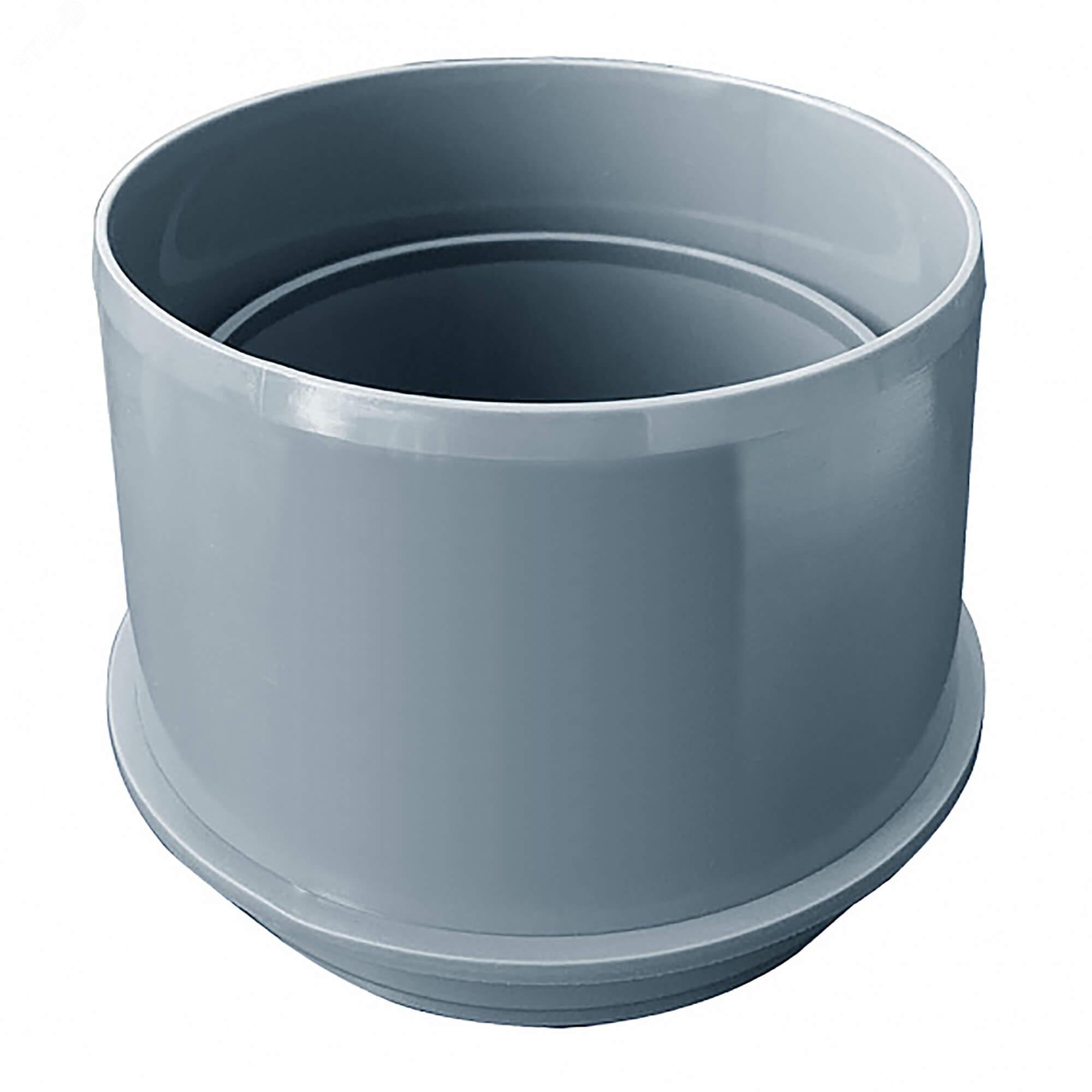 Изображение товара Переходник для двустенных труб полипропилен 90-110мм (шт)