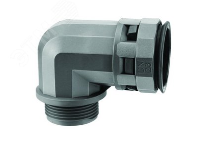 Изображение товара Муфта 90 градусов труба-коробка DN 12мм М16х1.5 полиамид черная