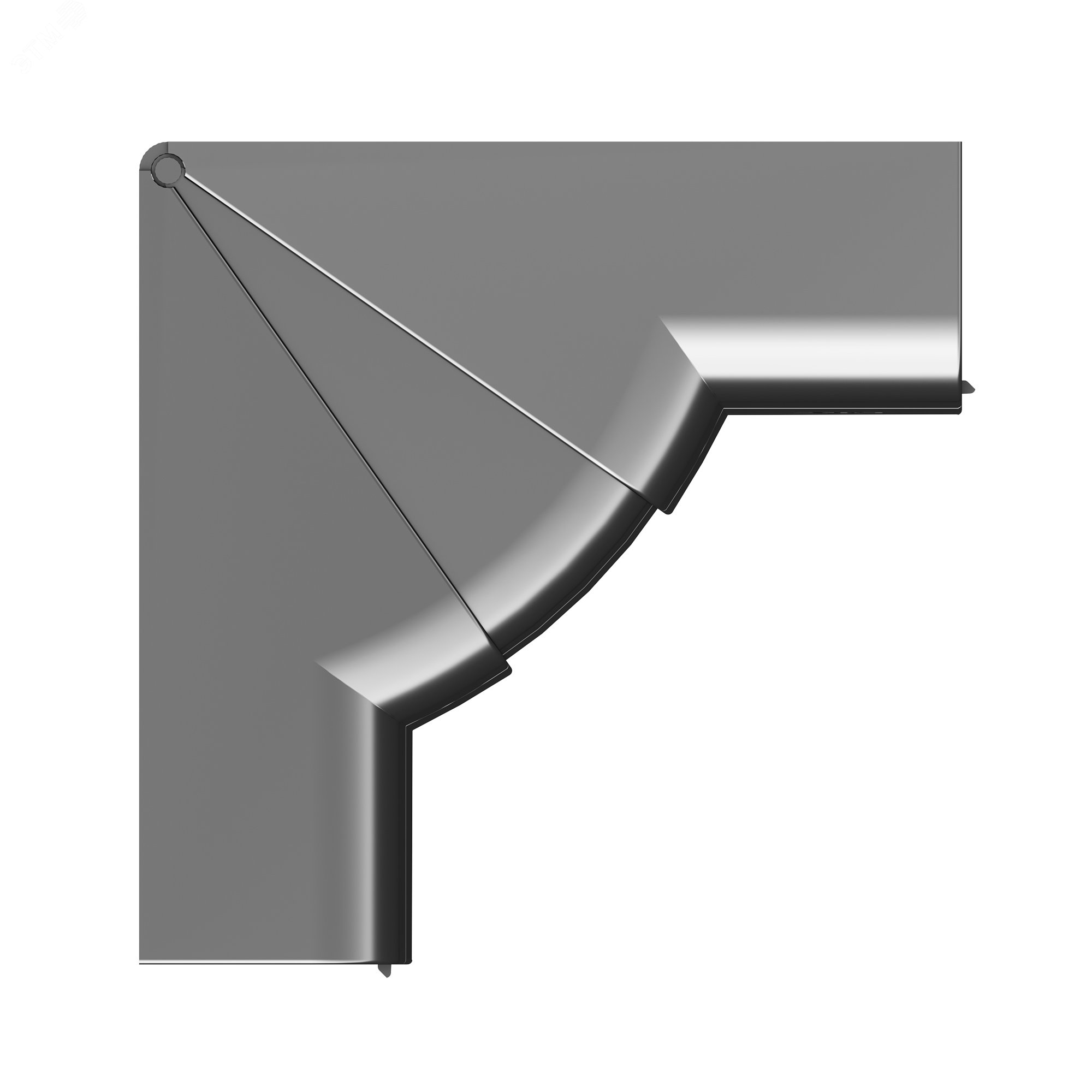 Изображение товара Угол внутренний 110х50мм черный серия In-liner Front от DKC для кабельных систем