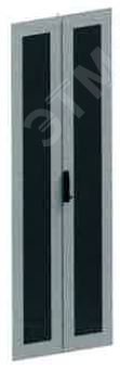 Дверь двустворчатая перфорированная для шкафов IT CQE 24U шириной 800 мм серая R5ITCPMM1281 DKC