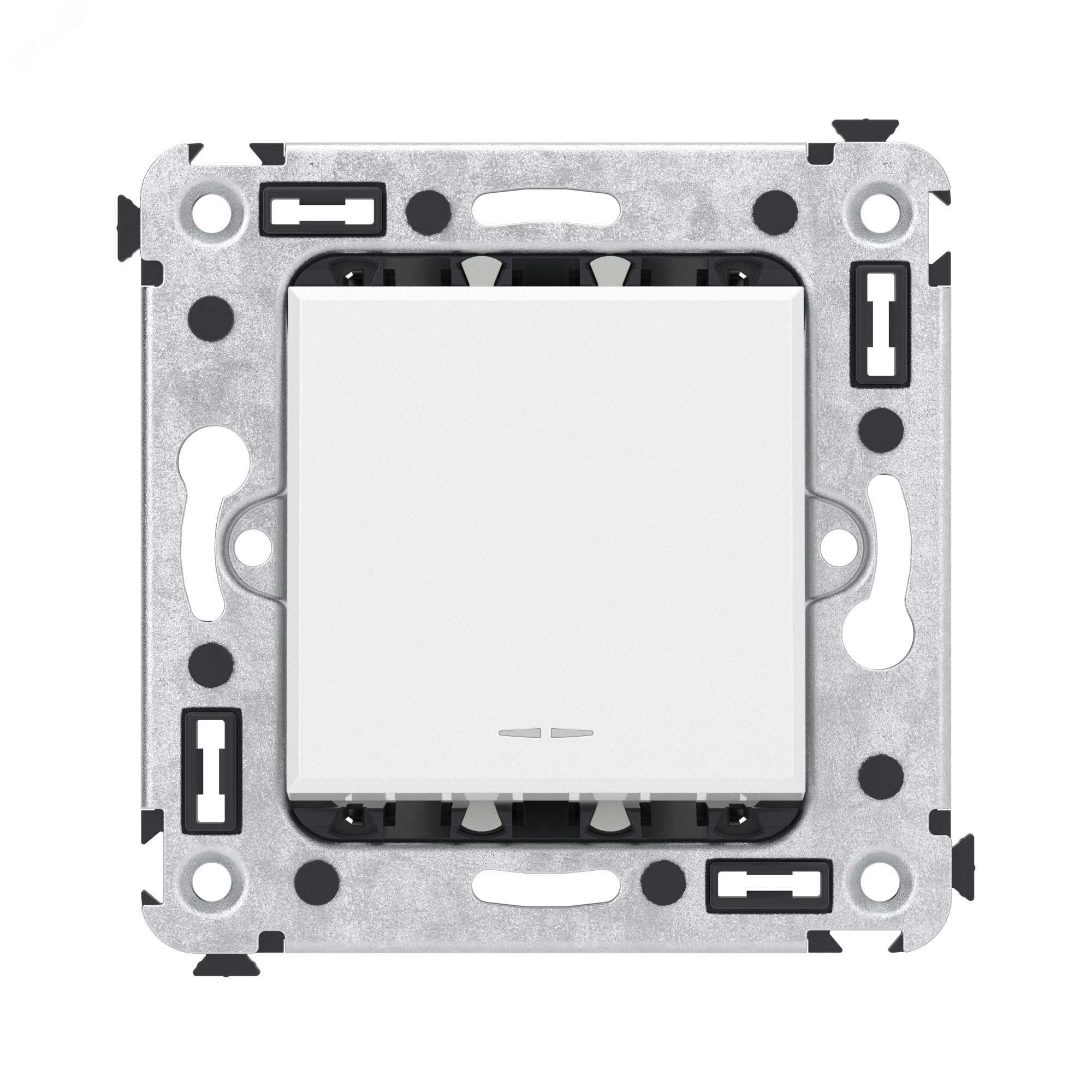 Изображение товара Переключатель одноклавишный в стену Avanti Белое облако 230 В