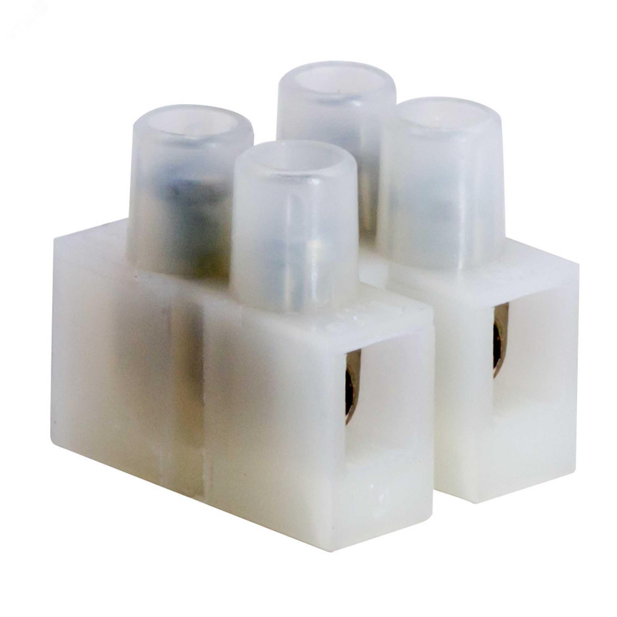 Изображение товара Клеммник 2П 110 градусов 450V 24A 2 5мм.кв полиамид 6.6 (шт)