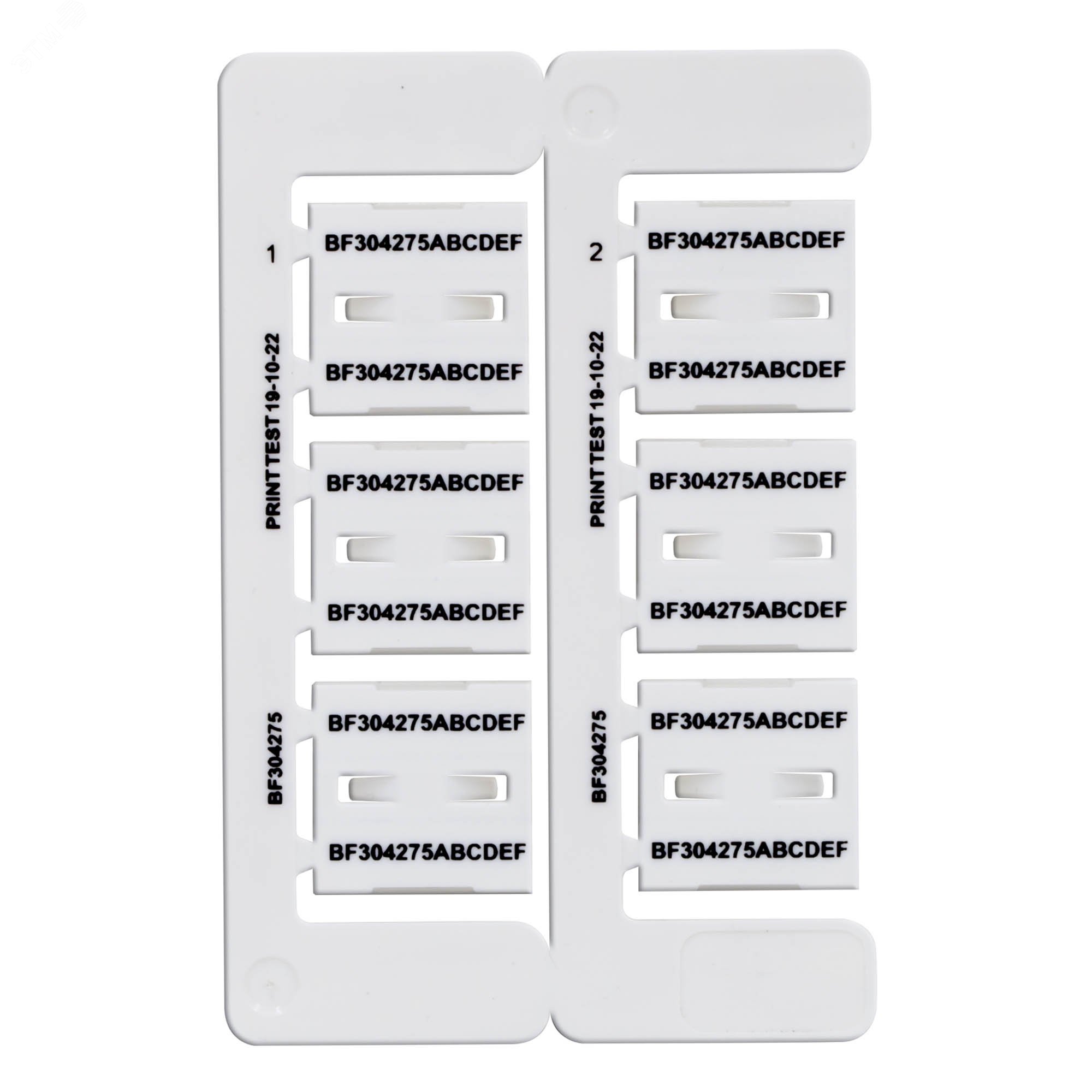 Изображение товара Маркировка бабочка Dкаб=4.2-7.5мм L=30мм, (6шт на пластине) (шт)