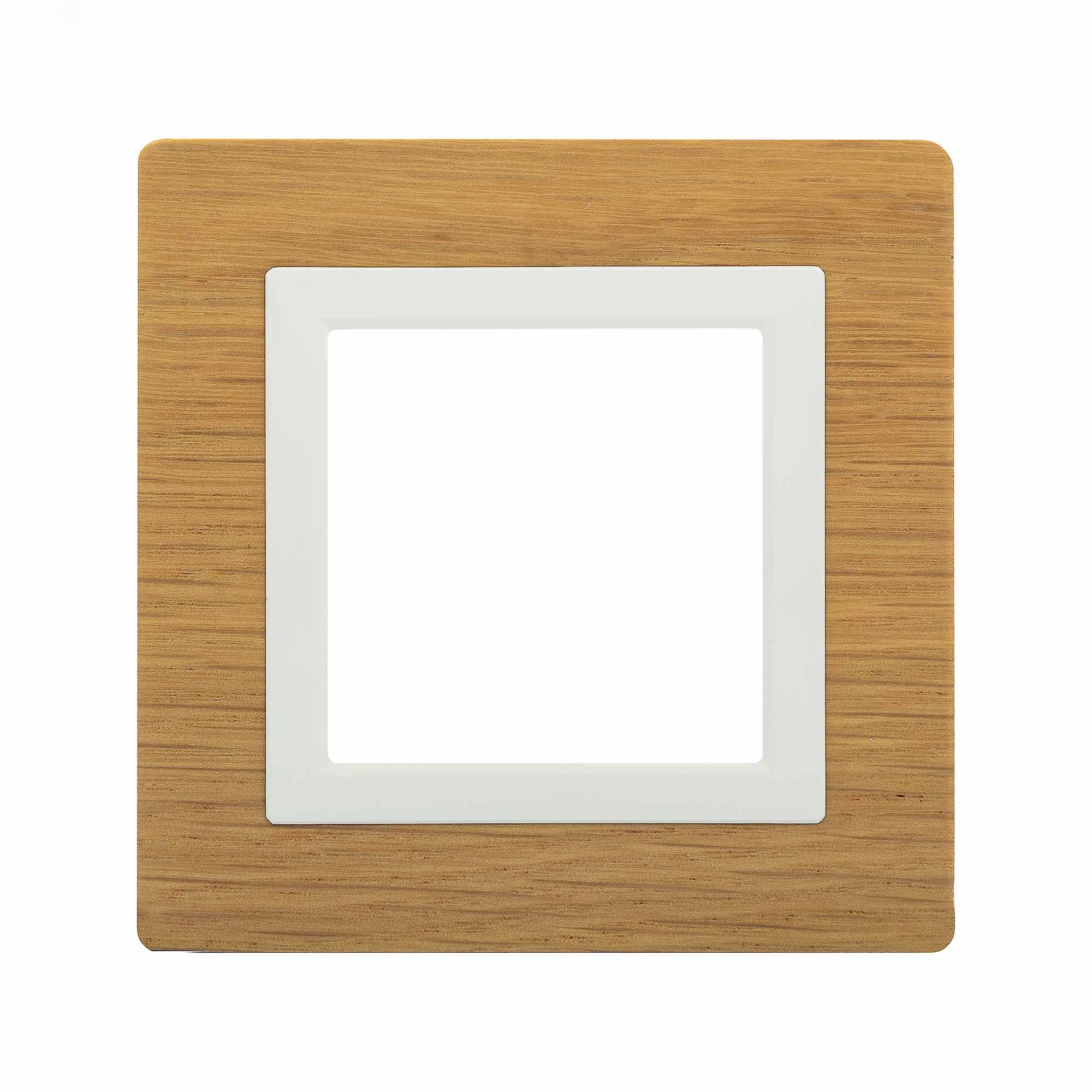Рамка из натурального дерева, ''Avanti'', беленый дуб, 2 модуля