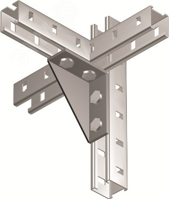 Изображение товара Уголок крепежный двойной усиленный левый горячеоцинкованный