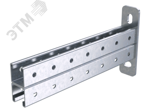 Изображение товара Консоль двойная 41х41 мм основание 300 мм горячеоцинкованная DKC