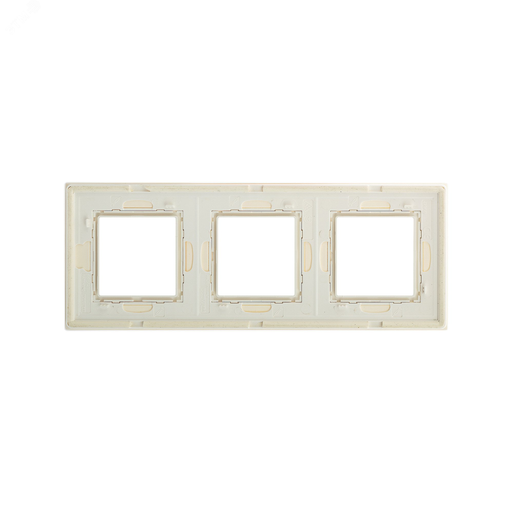 Рамка из натурального стекла, ''Avanti'', белая, 6 модулей 4400826 DKC - превью 4