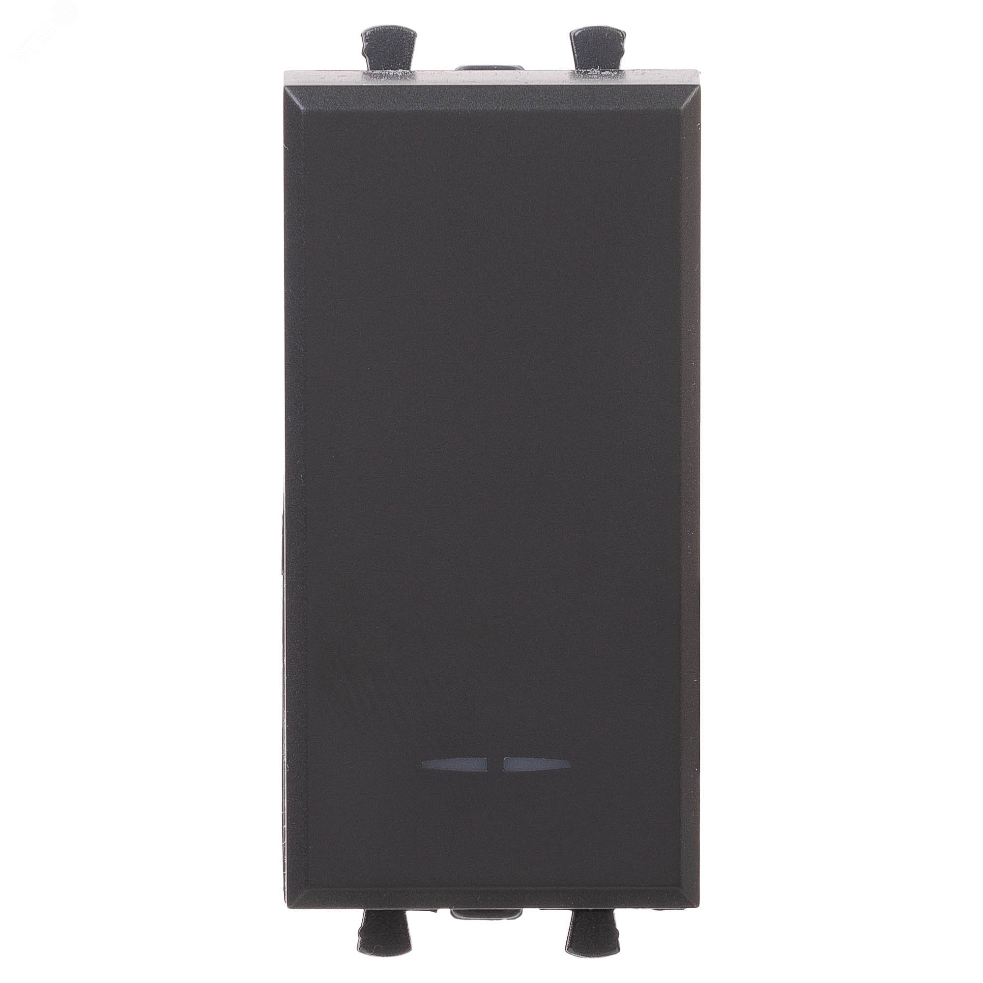 Изображение товара Модульный переключатель Avanti черный матовый 1 клавиша 230 В