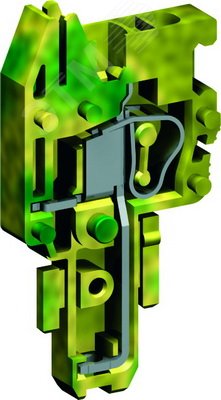 Изображение товара Соединитель мама для одного провода DKC серия Quadro 58 мм желто-зеленый