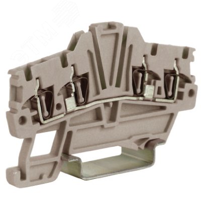 Изображение товара Зажим проходной HMM.1/2+2GR 2 ввод/2 вывода 1.5 кв.мм серый QUADRO