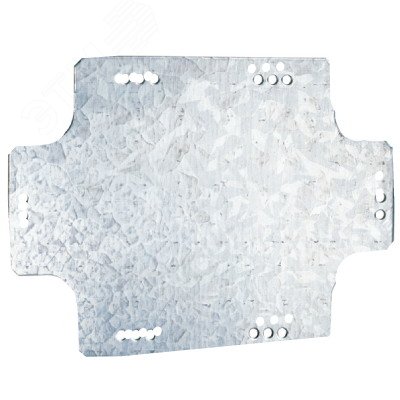 Изображение товара Монтажная пластина из оцинкованной стали 161x121x1,3мм для коробок 190x140мм