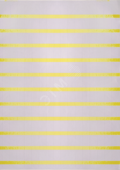 Самоламинирующаяся маркировка для проводов и кабелей 9-18мм. Желтая (15 шт. на пластине, упак. по 5 листов)