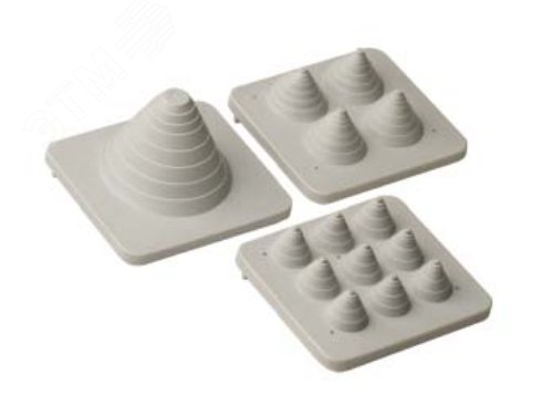 Изображение товара Кабельный ввод мембранный 4х21мм 4 отверстия - 20 шт