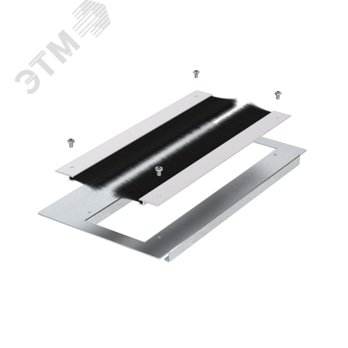 Изображение товара Пластина для глубины 400 с щеткой для электрощитов