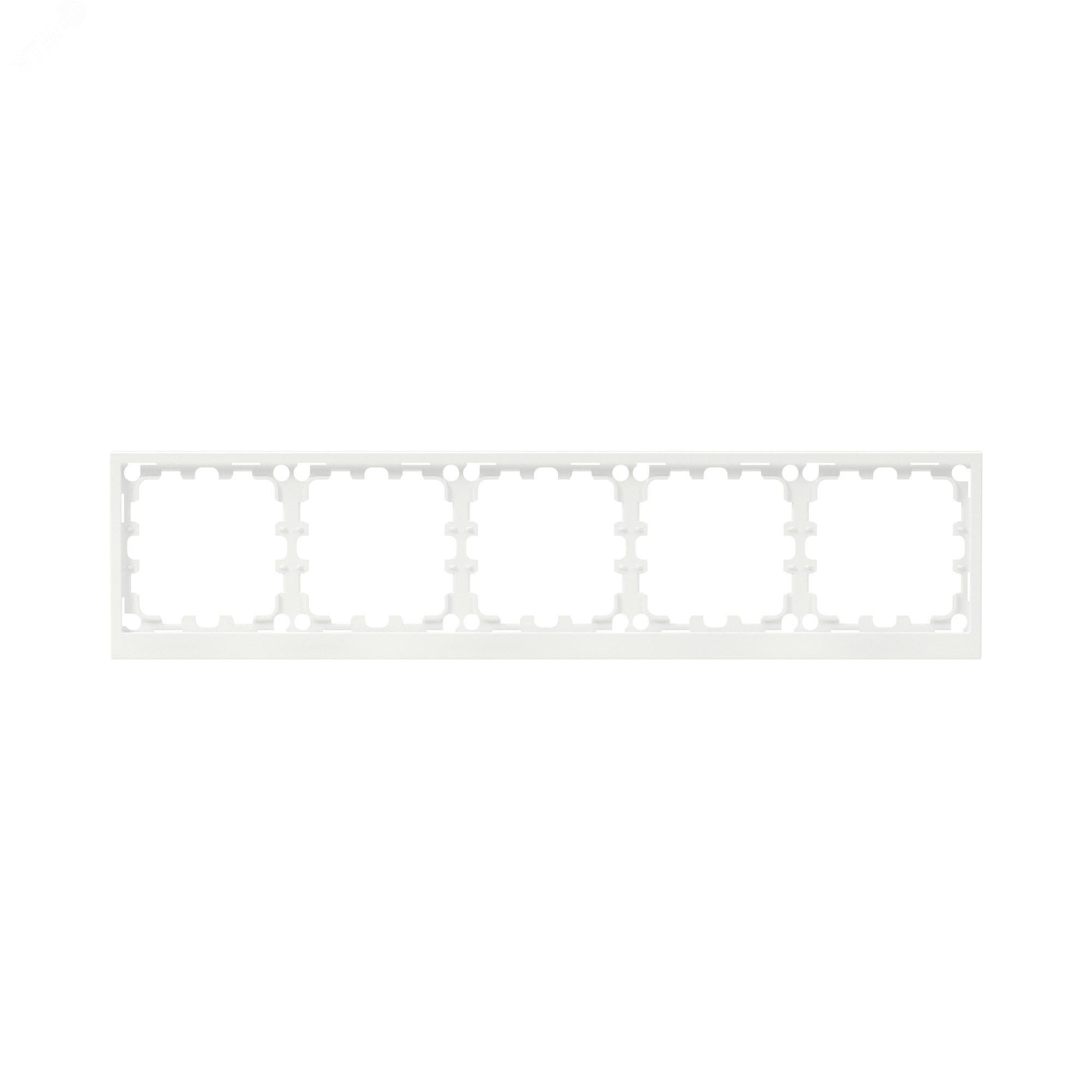 Изображение товара Рамка на 5 постов, KANT, белая магнолия (шт)