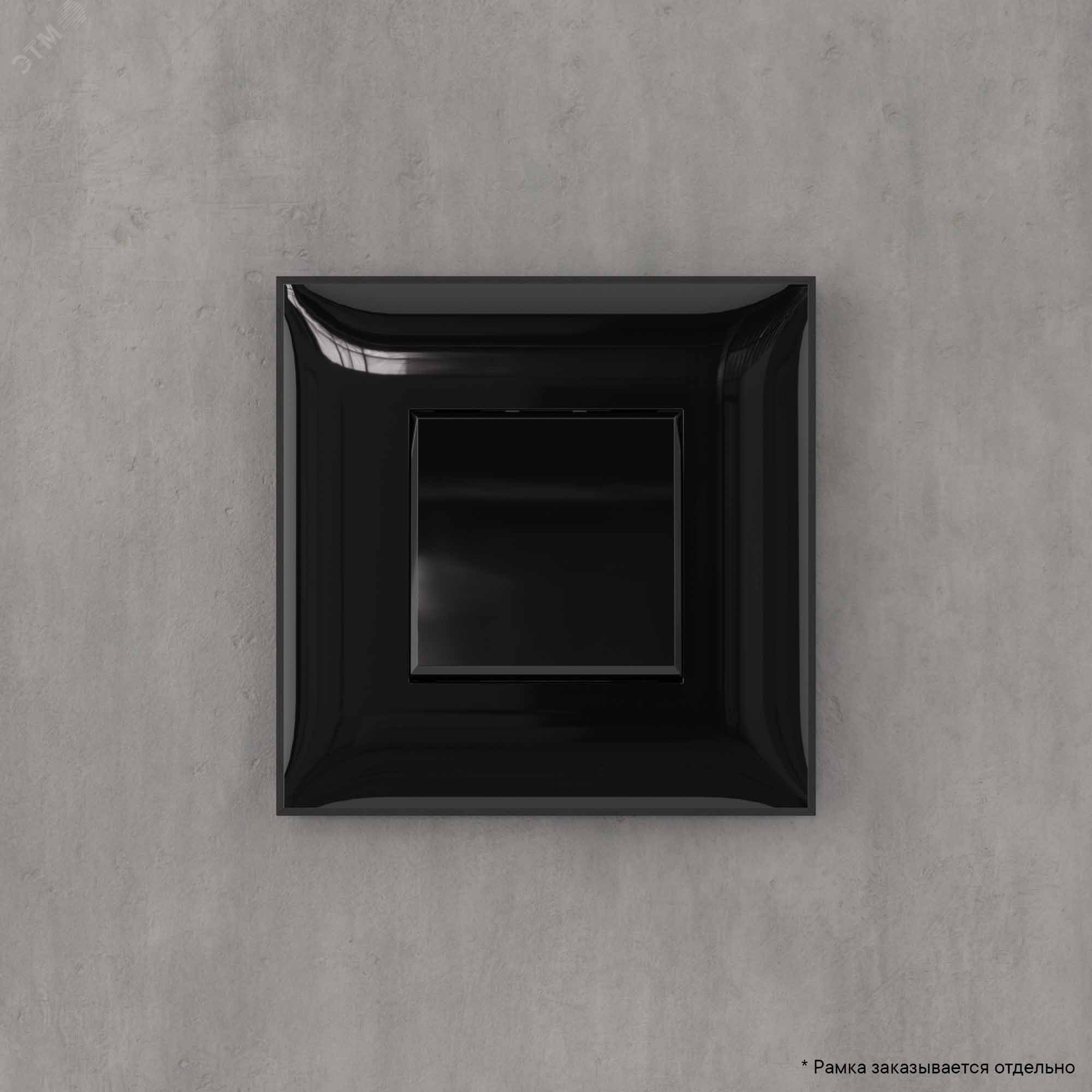 Avanti Выключатель одноклавишный, в стену, Черный квадрат 4402103 DKC - превью 7