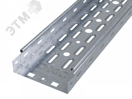 Изображение товара Лоток перфорированный 150х50х3000 цинк-ламельный для кабельной прокладки