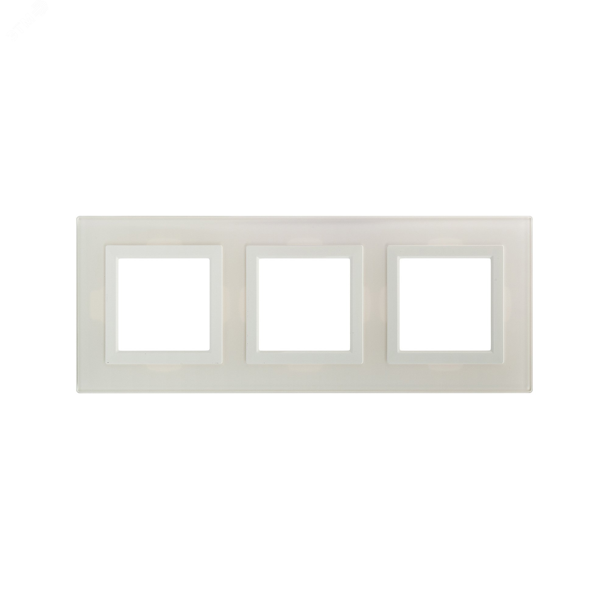 Рамка из натурального стекла, ''Avanti'', белая, 6 модулей 4400826 DKC - превью 2