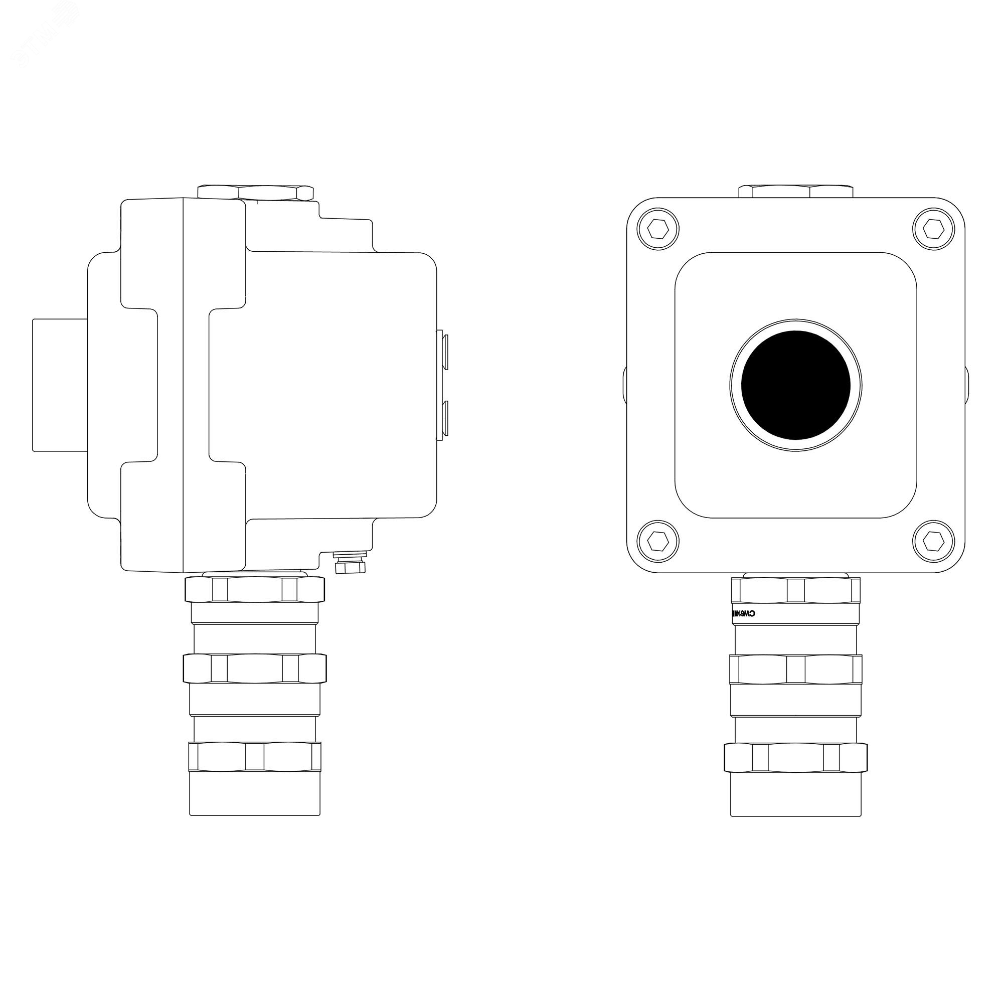 Изображение товара Пост управления взрывонепроницаемый ДКС LCSD-01-B-MB-P1B