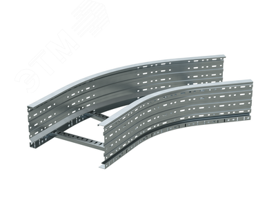 Изображение товара Угол лестничный 45 градусов 100x800 горячеоцинкованный для кабельных трасс