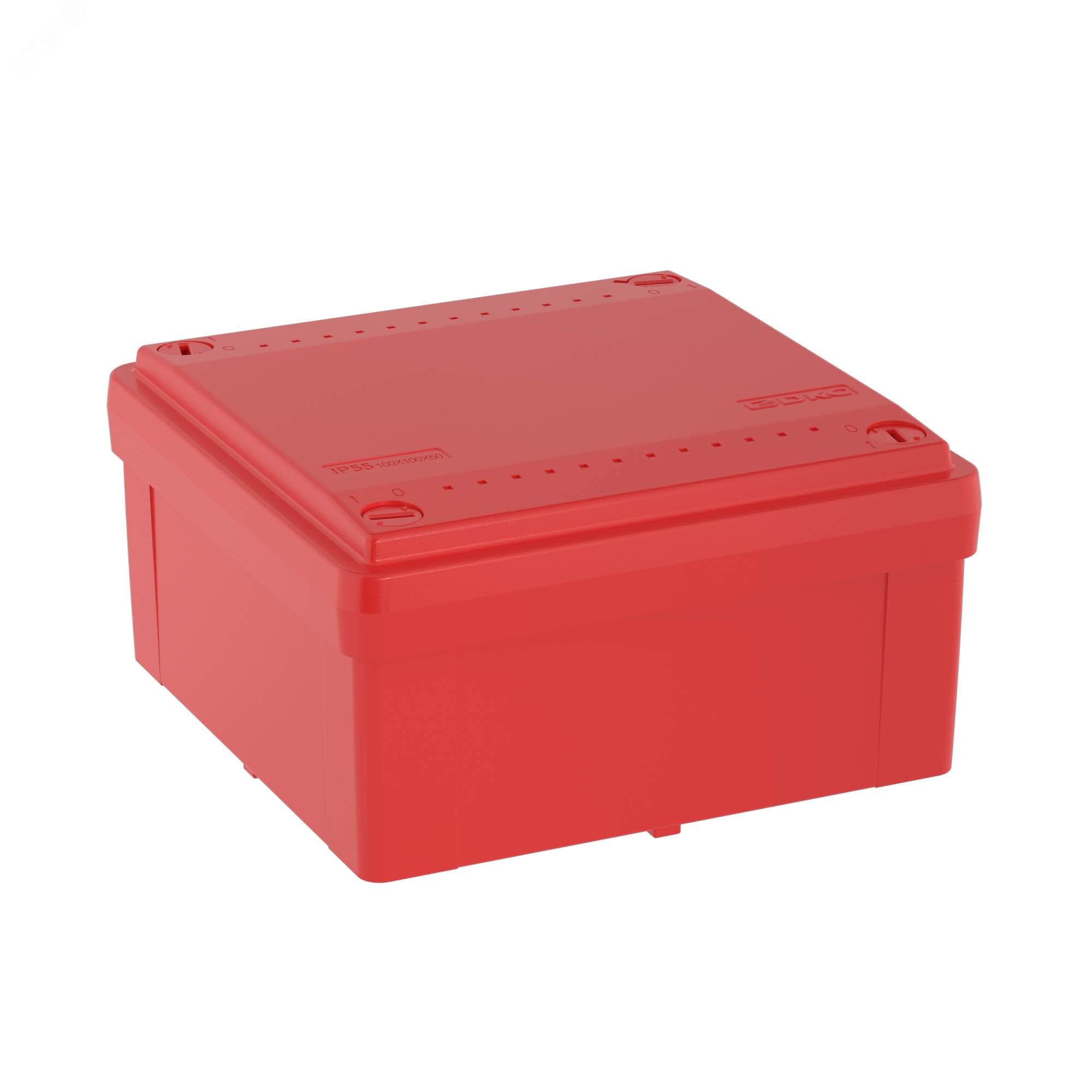 Коробка распределительная 100х100х50 IP56 гладкие стенки красная 53811 DKC - превью 3