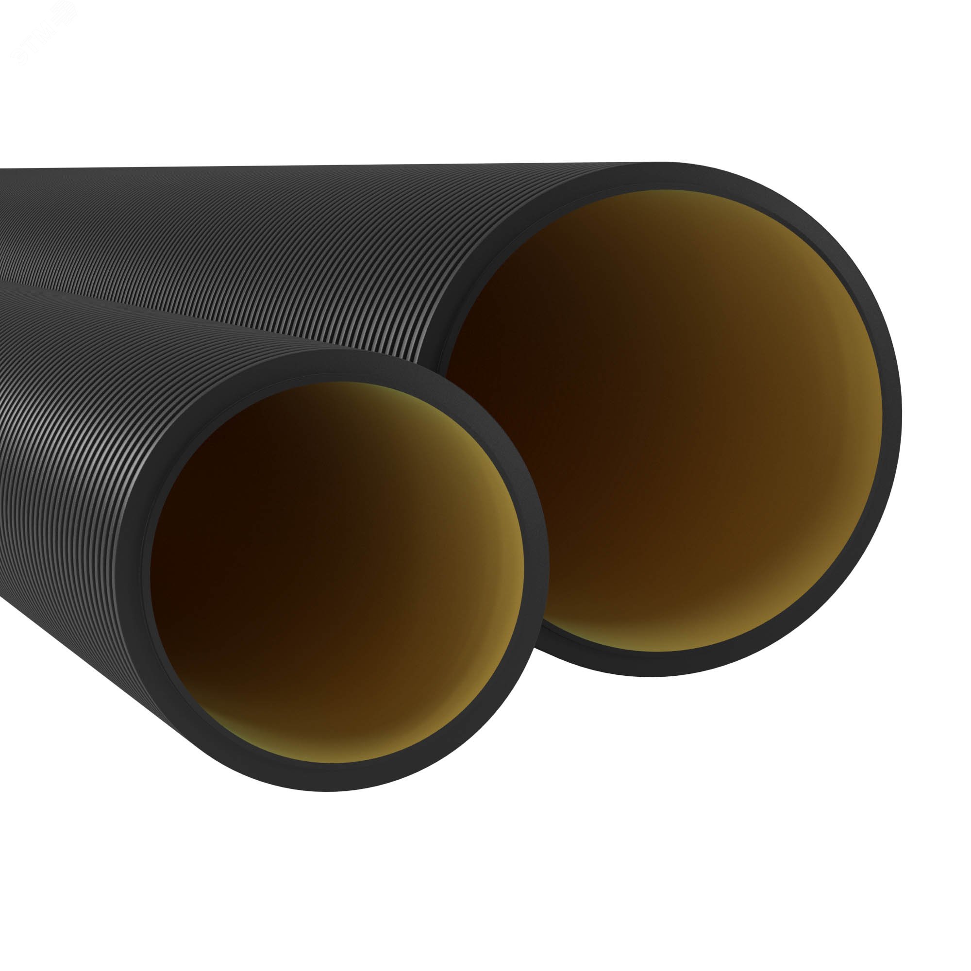 Труба жесткая двустенная для кабельной канализации 6м (12кПа) д110мм цвет черная 160911A DKC - превью 3