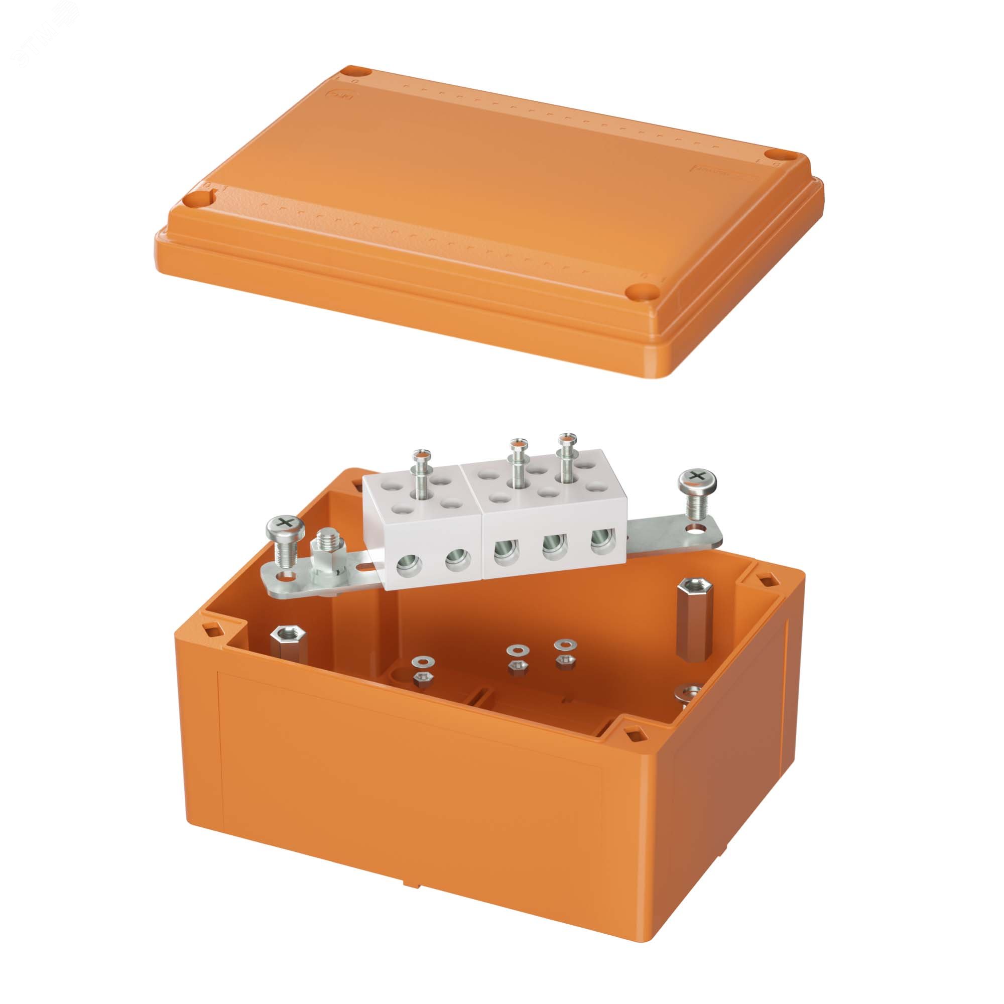 Коробка пластиковая FS с гладкими стенками и клеммниками  IP56 150х110х70мм  5р  450V 30A 16мм.кв FSB20516 DKC - превью 2