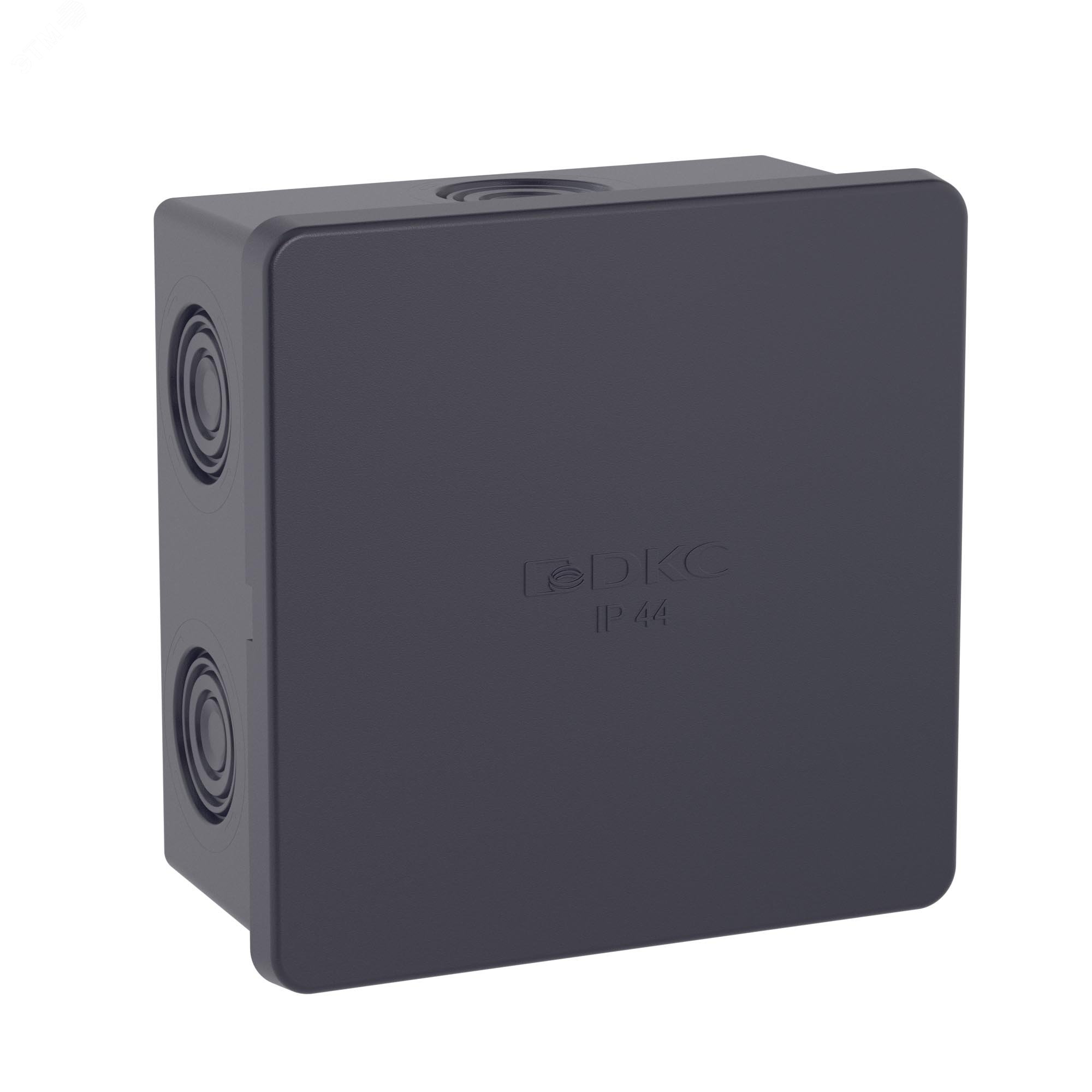 Изображение товара Коробка ответвительная DKC с 6 кабельными вводами IP44 80x80x40 мм черная
