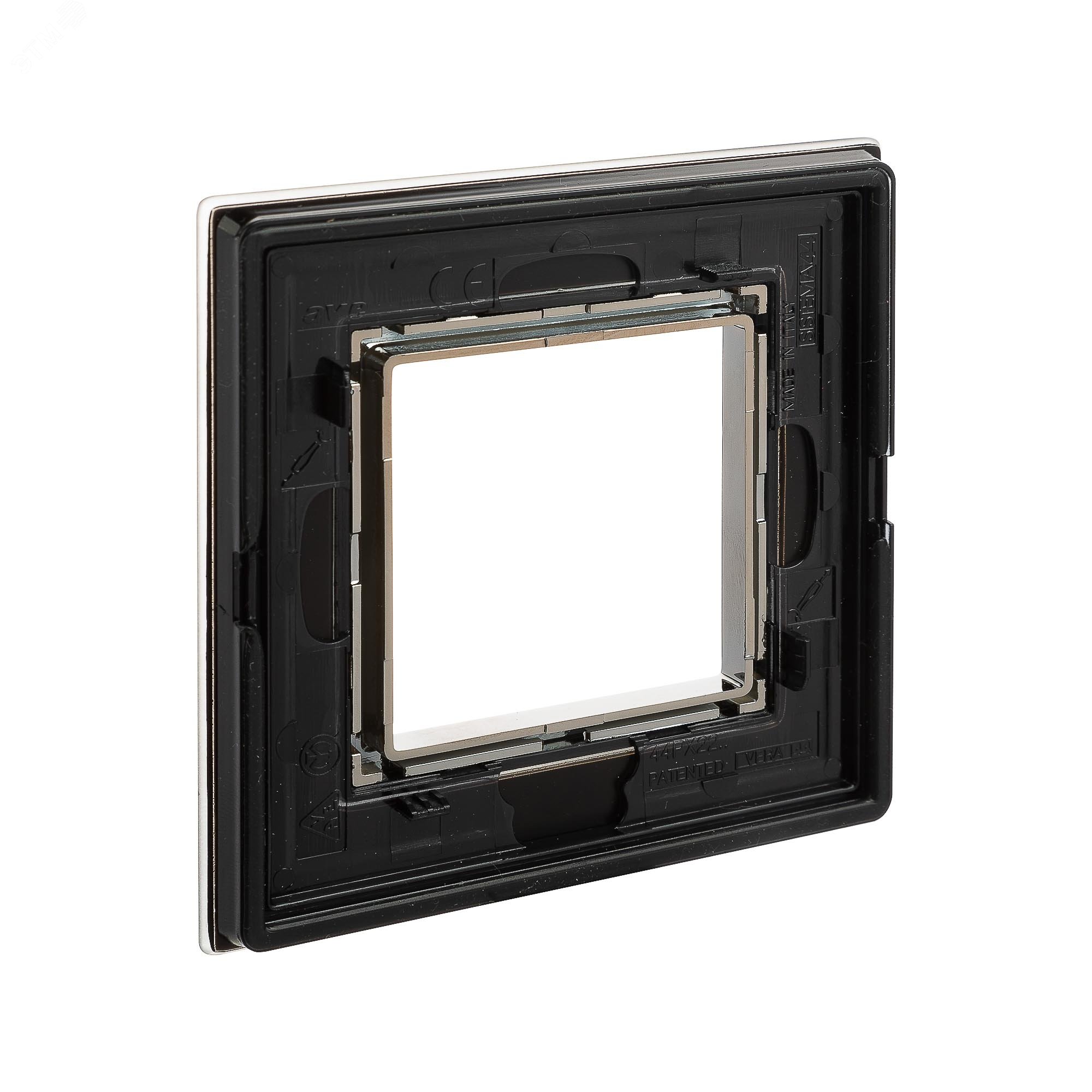Рамка из натурального стекла, ''Avanti'', черная, 2 модуля 4402822 DKC - превью 5