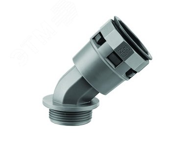 Изображение товара Муфта 45 градусов труба-коробка DN 12 мм М16х1.5 полиамид черная