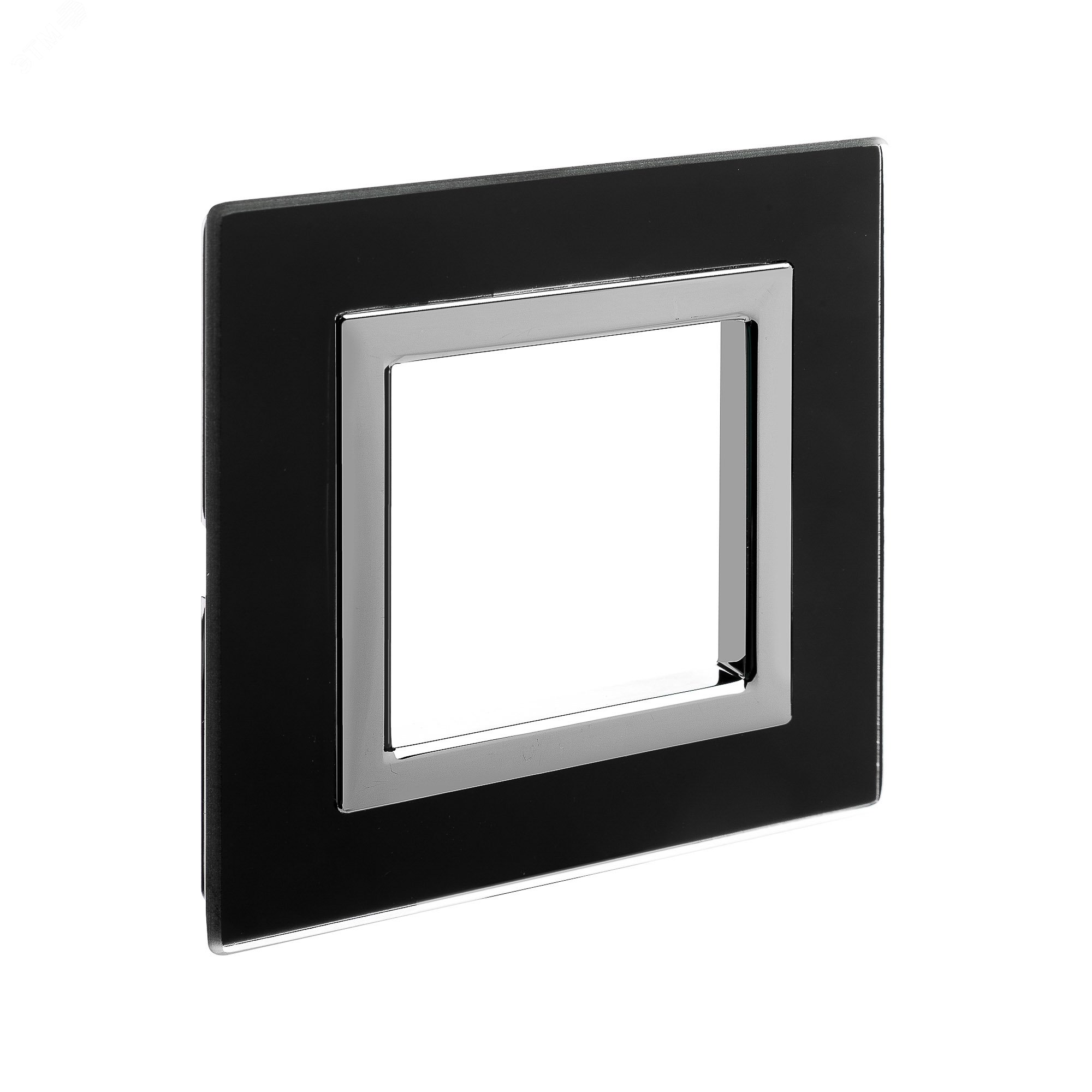 Рамка из натурального стекла, ''Avanti'', черная, 2 модуля 4402822 DKC - превью 3