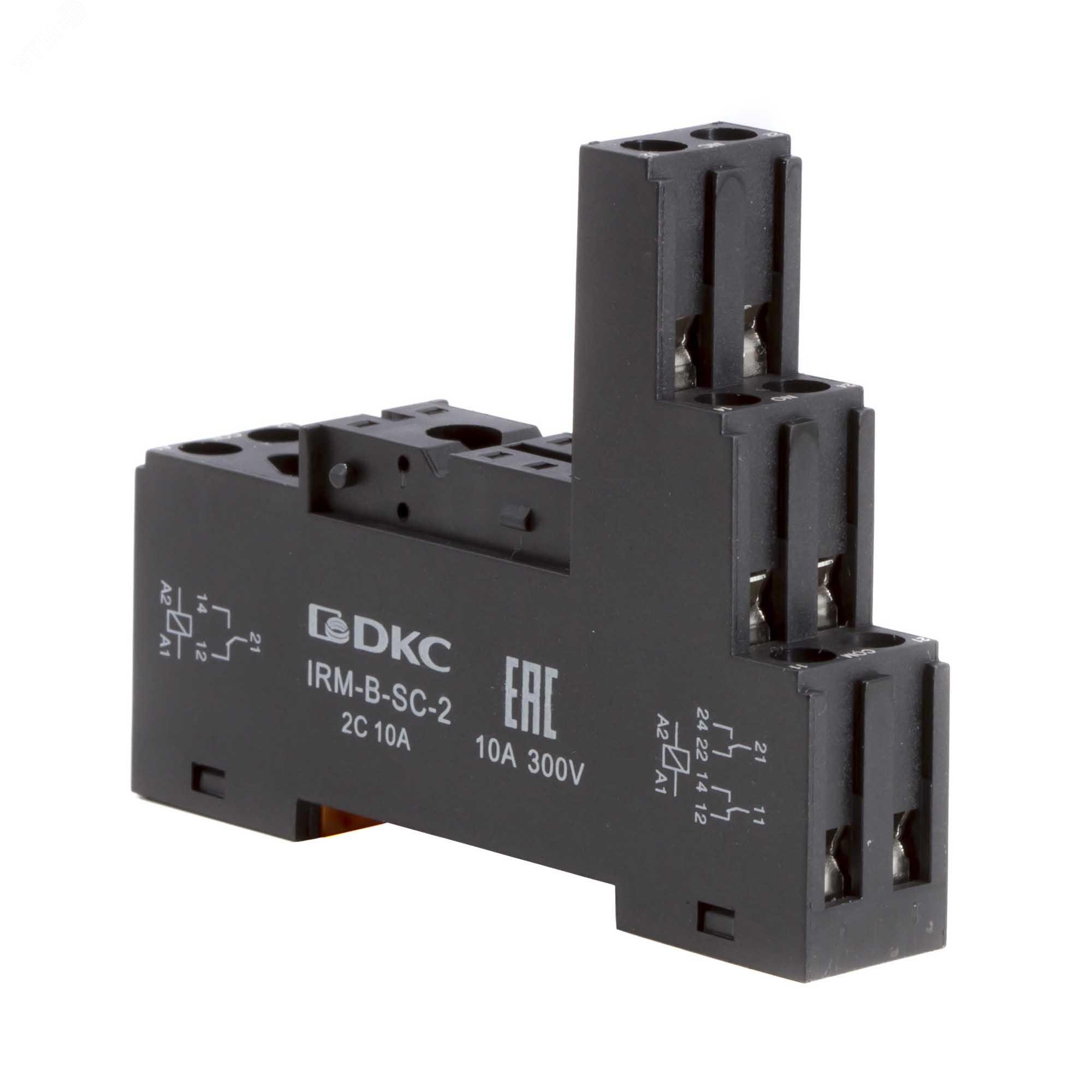 Изображение товара Колодка с винтовыми клеммами для реле серии IRM DIN-рейка