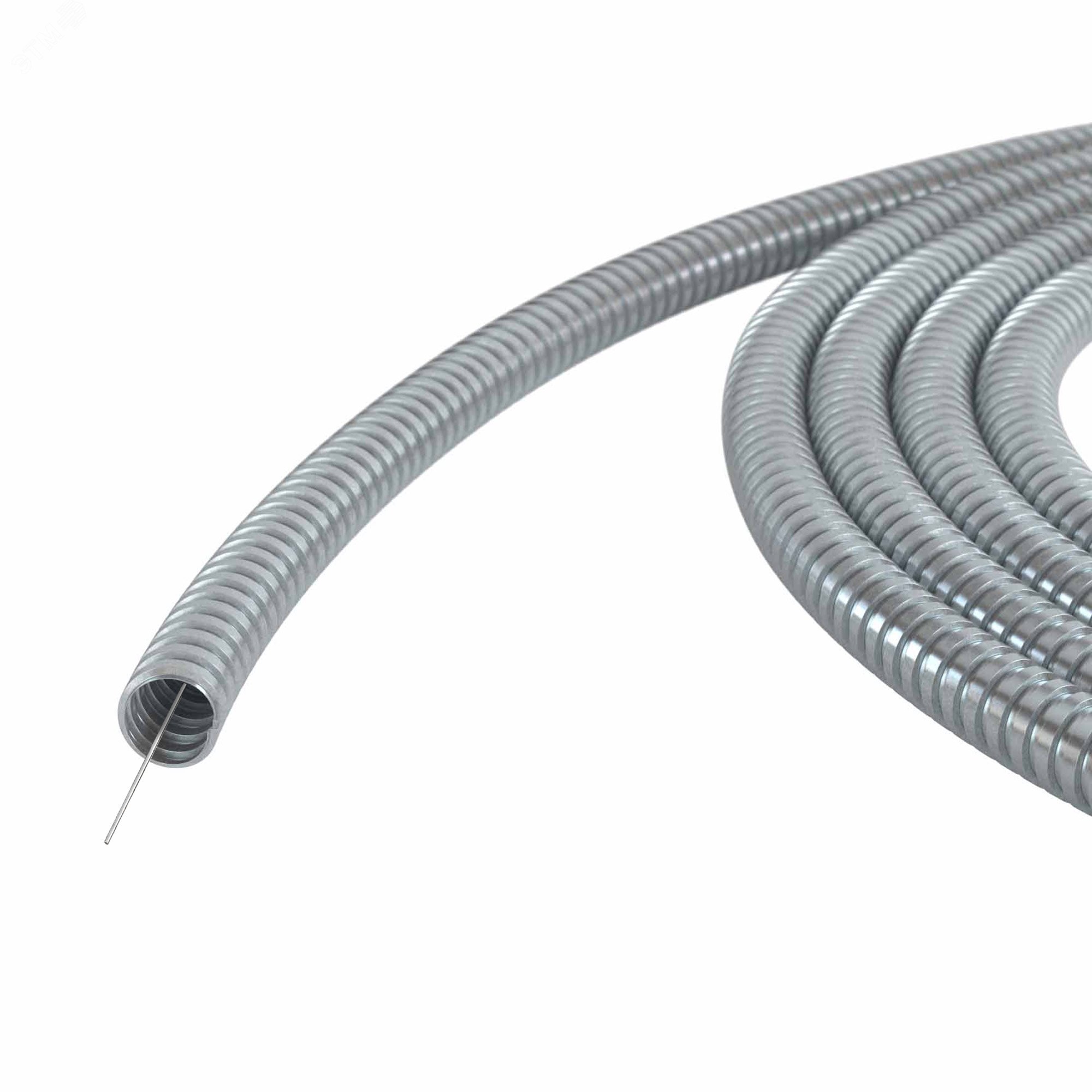 Изображение товара Металлорукав из оцинкованной стали DN 35мм, IP40, 50м с протяжкой