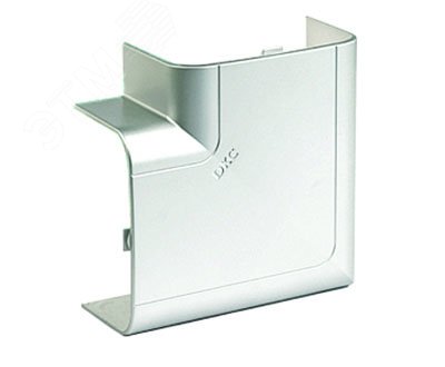 Изображение товара Угол плоский 140х50 мм серый металлик для кабельных коробов