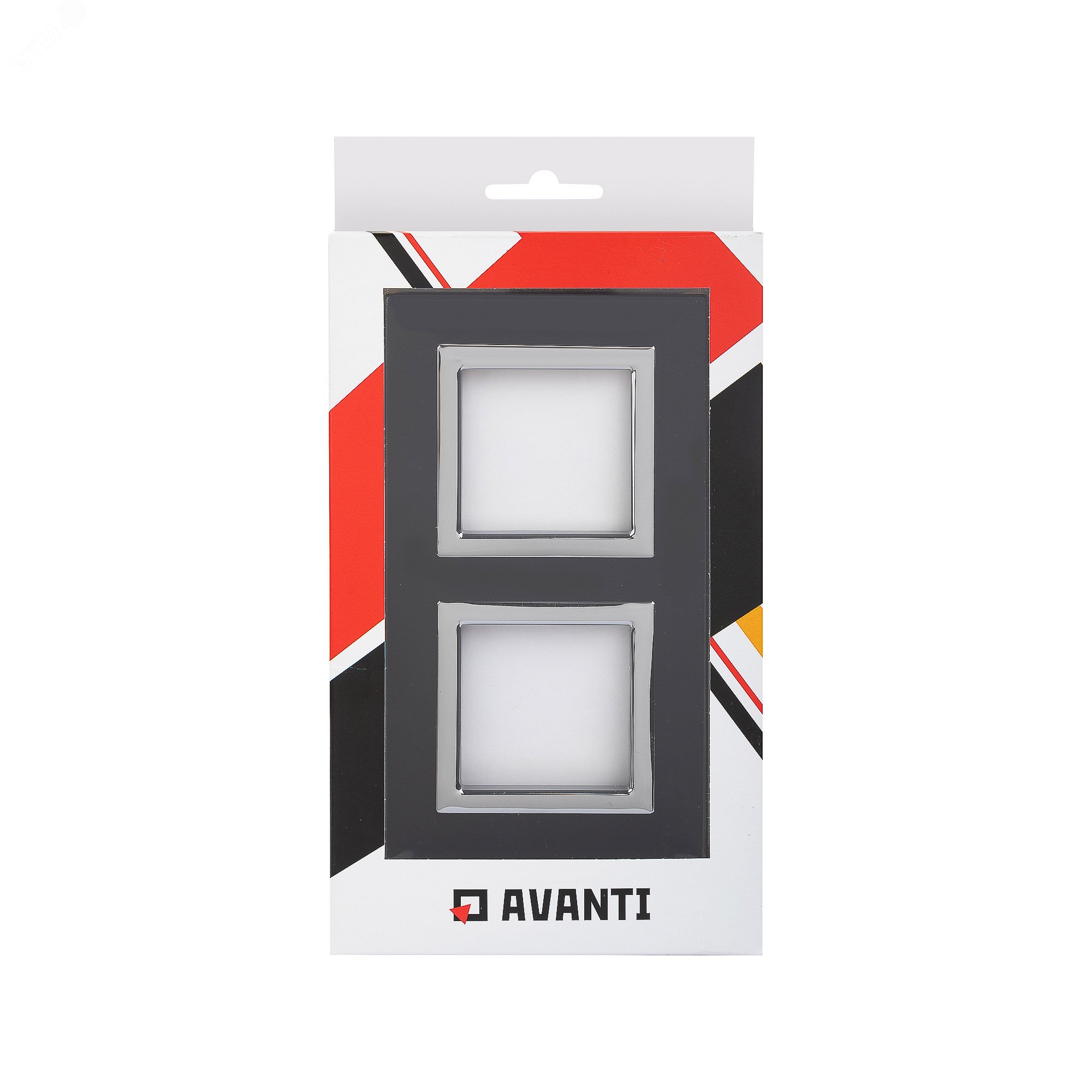 Рамка из натурального стекла, ''Avanti'', черная, 4 модуля 4402824 DKC - превью 6