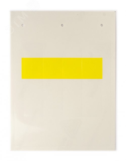 Изображение товара Самоламинирующаяся маркировка для кабелей и труб 12-22мм. Желтая (4 шт. на пластине, упак. по 10 листов) (шт)