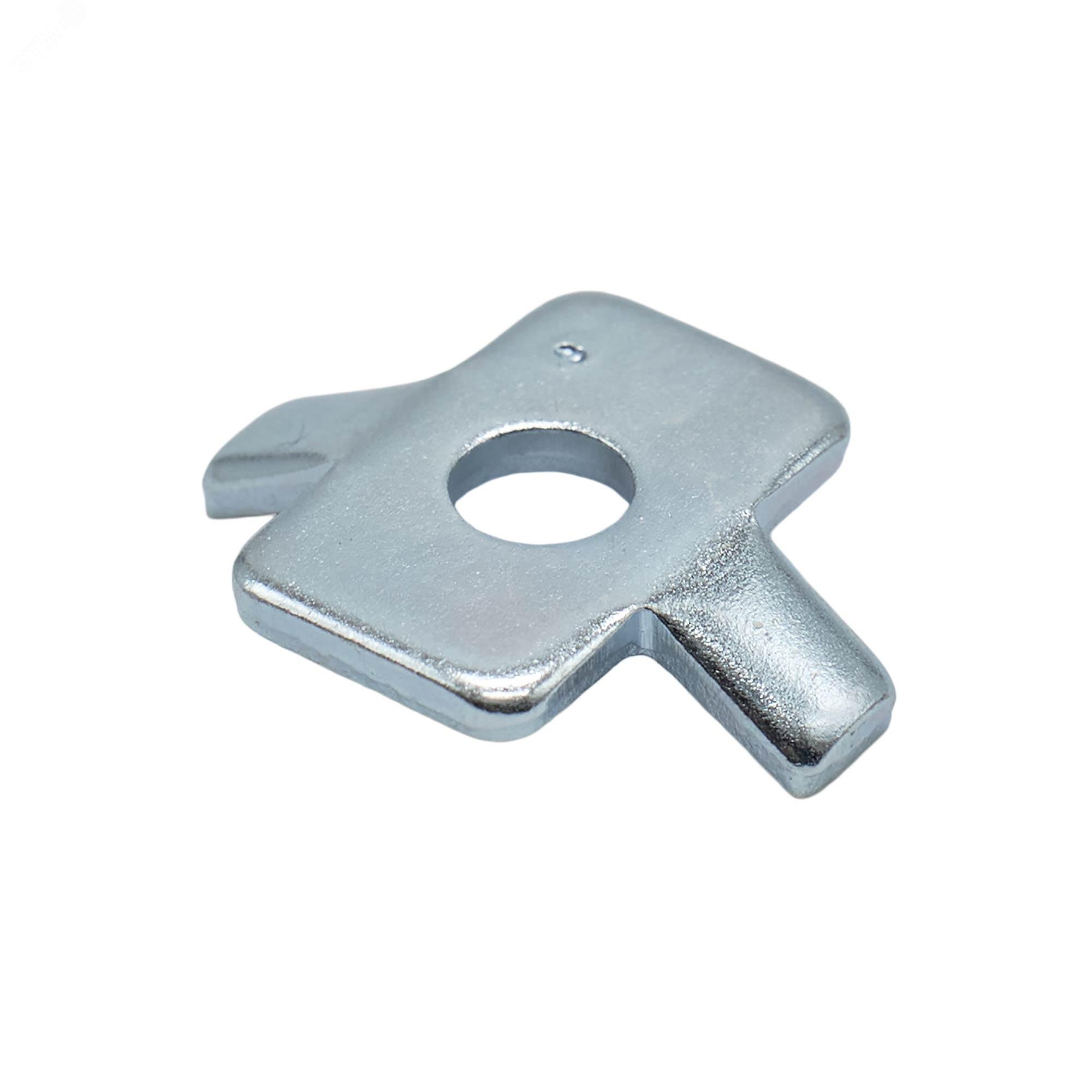 Изображение товара Шайба соединение проволочного лотка (в соединении с винтом М6х20) четырехлепестковая (шт)