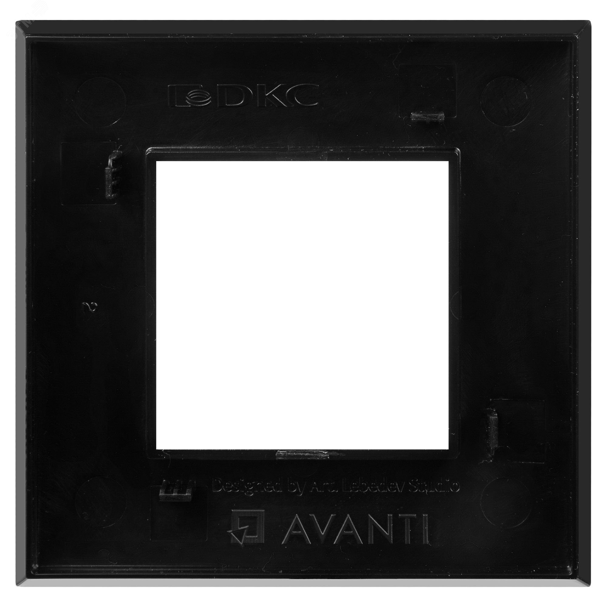Avanti Рамка ARTLEBEDEV ''Черный квадрат'' 2 модульная 4402902 DKC - превью 4