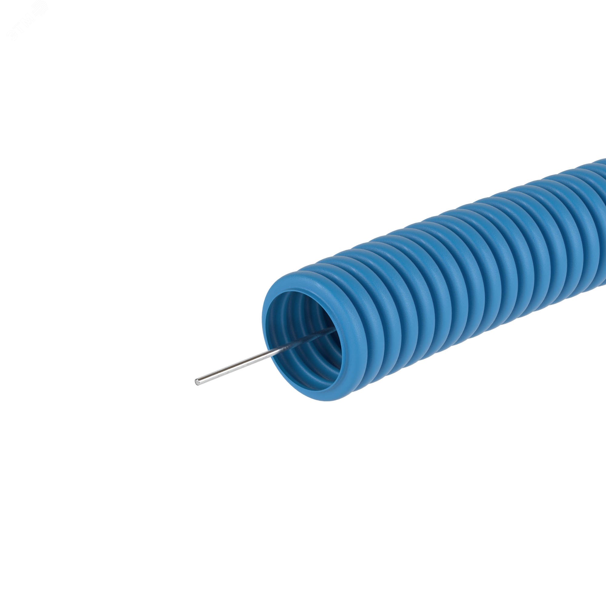 Труба гофрированная ППЛ 50мм с протяжкой легкая синяя (15м) 11950 DKC - превью 4