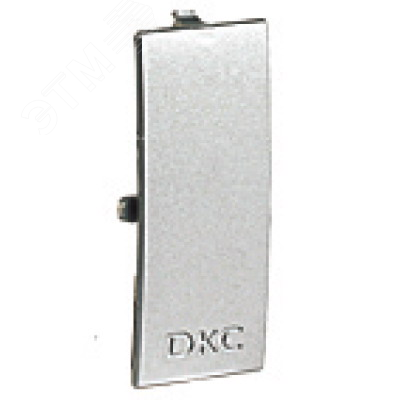 Накладка на стык крышки лотка 60мм серый металлик 09504G DKC
