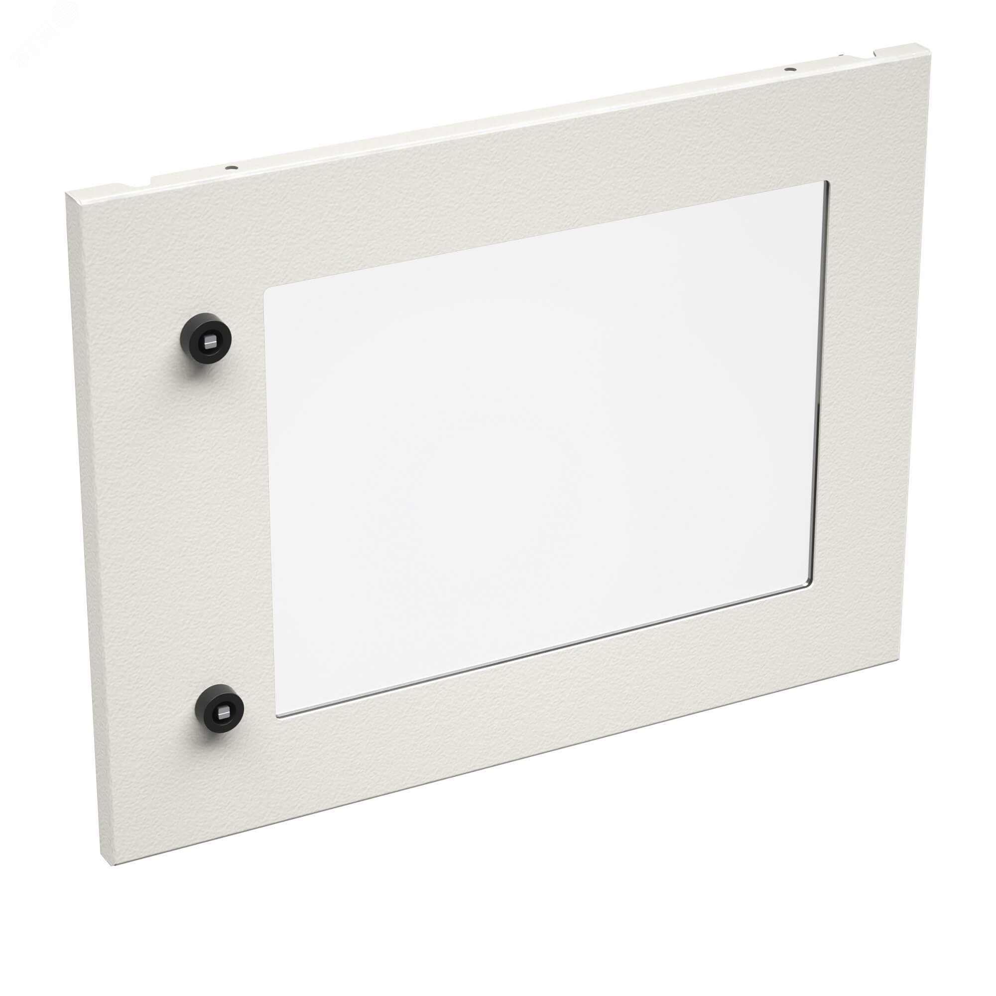 Изображение товара Дверь внешняя секционная с прозрачным стеклом 600 мм ширина 400 мм высота