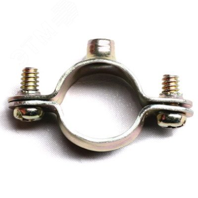 Изображение товара Хомут стальной М6 D14мм с внутренней резьбой для крепления труб