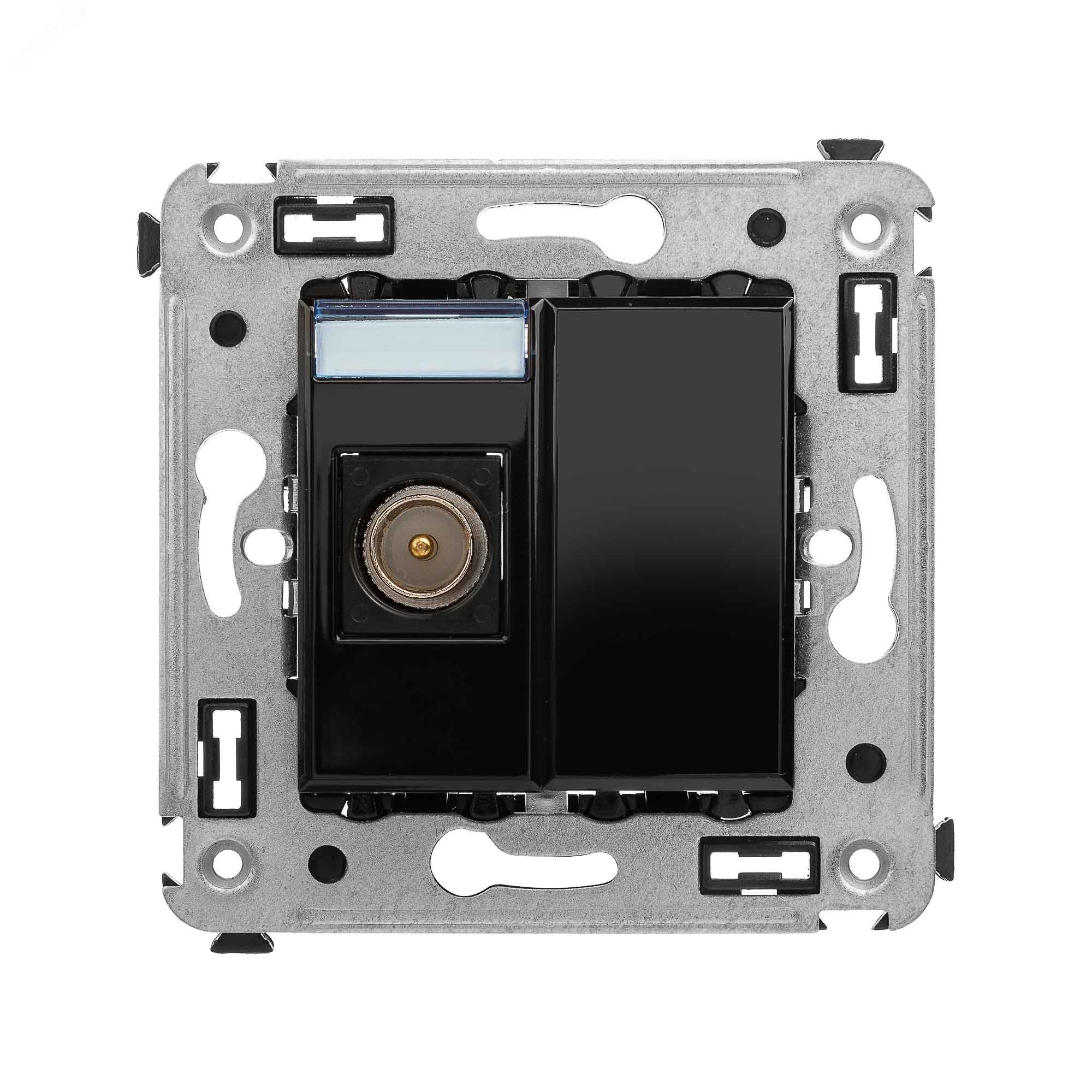 Изображение товара Avanti Розетка TV в стену, оконечная, ''Черный квадрат'' (шт)