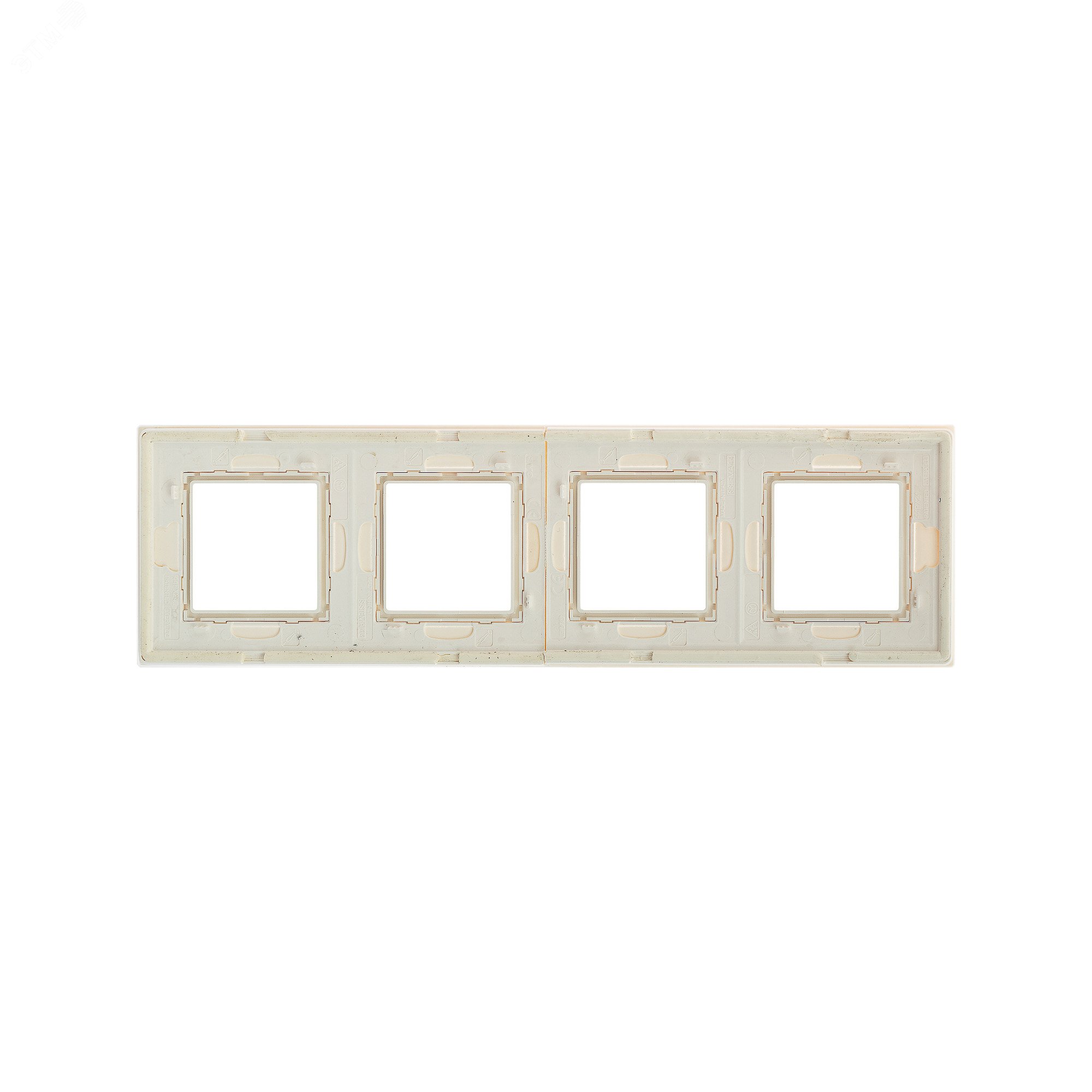 Рамка из натурального стекла, ''Avanti'', белая, 8 модулей 4400828 DKC - превью 4