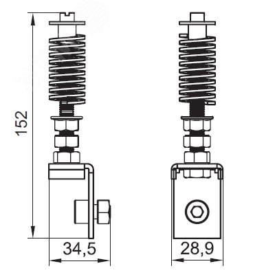 Устройство натяжное для алюминиевых колонн 3м и 4.2м 09578R DKC - превью 2